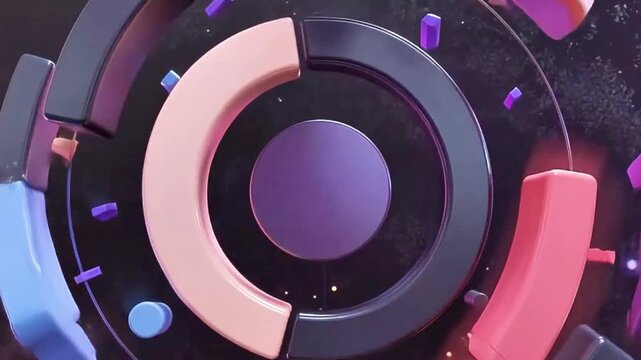 A vector illustration of black stereo headphones on a blue background, perfect for a DJ music party or audio equipment design