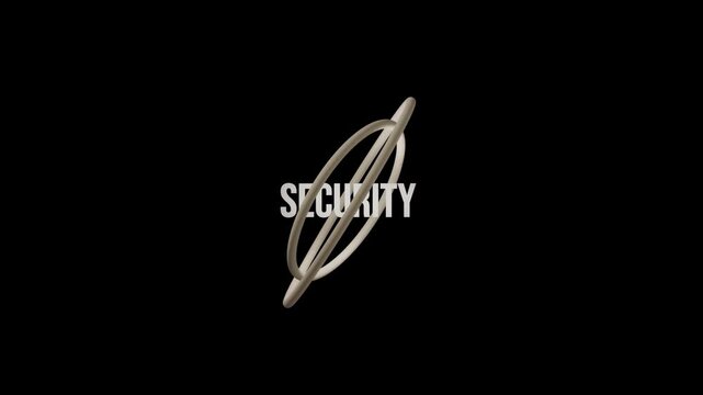 Security logo design process showing 3D animation and graphics with modern touches in computer software