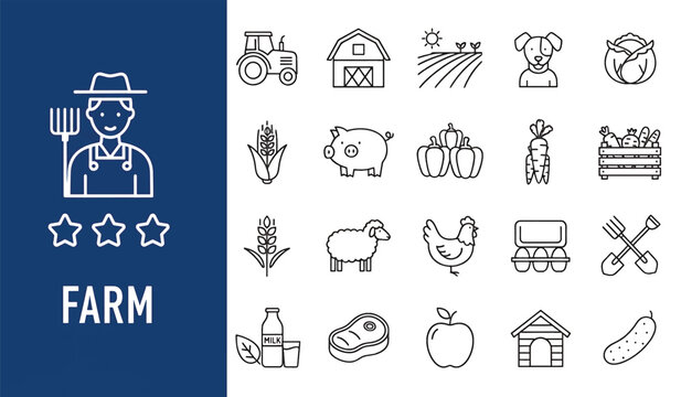 Large white letter F on blue background