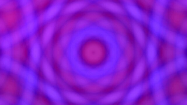 Abstract Orange and Green Circular Pattern Background, Psychedelic Kaleidoscope Effect
