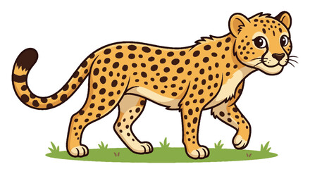cheetah cartoon isolated © Kaniz Fatema