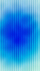 Obraz premium Azure blue cloud mist on ribbed glass background with vertical stripes