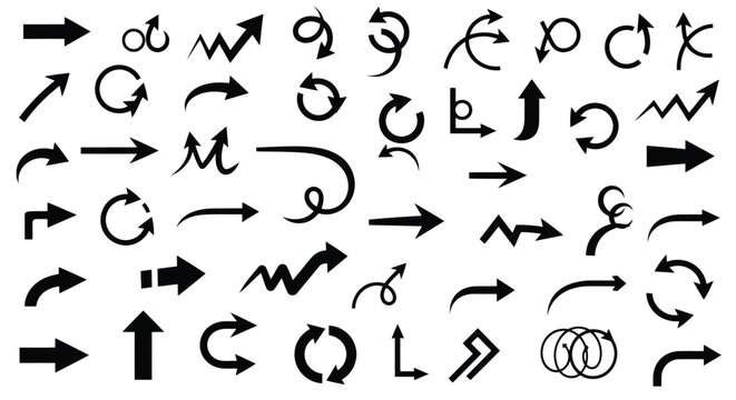 A collection of various handwritten letters and numbers in different styles and fonts