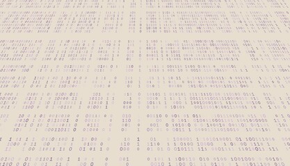 Fototapeta premium The Stratified Stream - Segmented Binary Data Layers and Multi-Tier Network Architecture