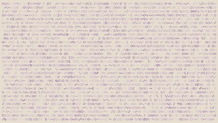 Fototapeta premium Digital Entropy - Chaotic Binary Symbol Distribution in Artistic Color