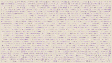 Fototapeta premium Digital Deconstruction - Artistic Binary Scatter with Glitch Fragments
