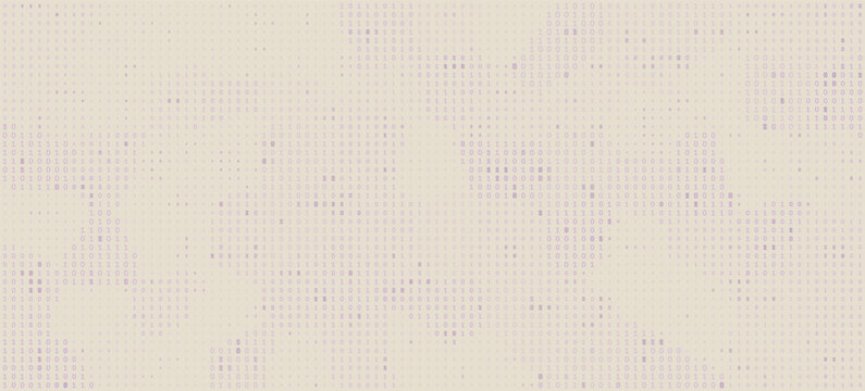Quantum Pulse - Dynamic Organic Clusters of Binary Data in a Structured Grid