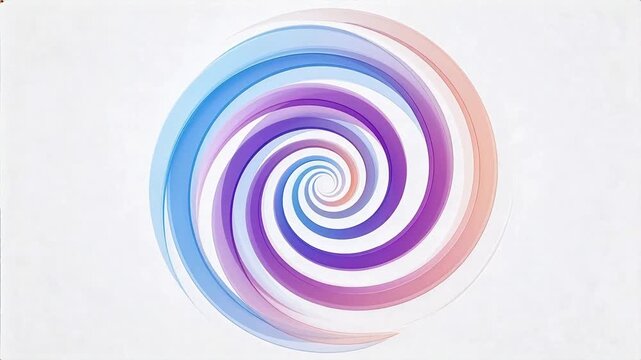 Elegant abstract spiral gradient background with soft blue, purple, and peach tones &mdash; modern, minimalist design for branding, presentations, and digital media.