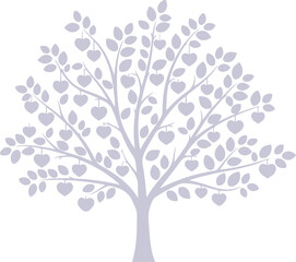 Obraz premium International mother's day line set silhouette family tree illustration