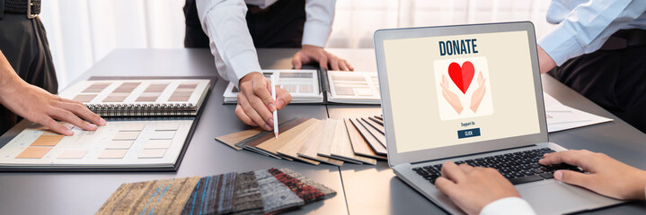 Online donation platform offer brisk money sending system for people to transfer on the internet