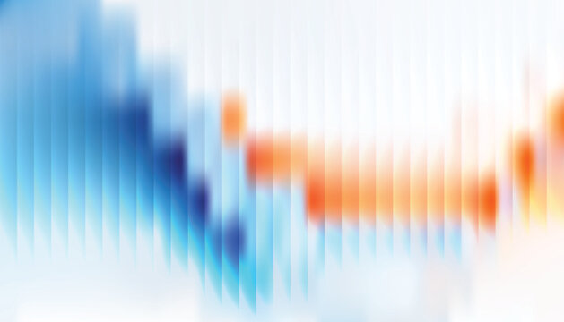 Abstract pixelated gradient background with blue and orange hues glass effect 