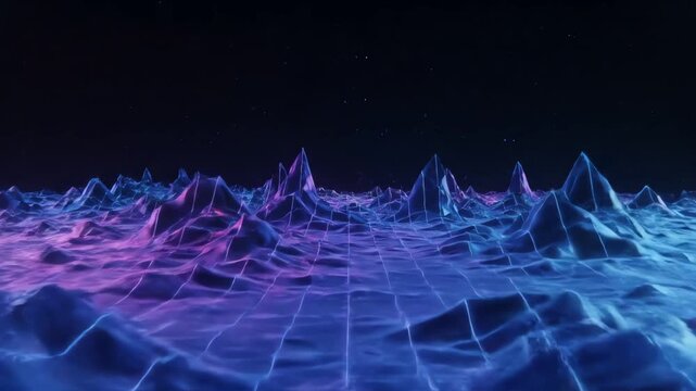 Retro Audio Spectrum Visualizer 4K Video Background