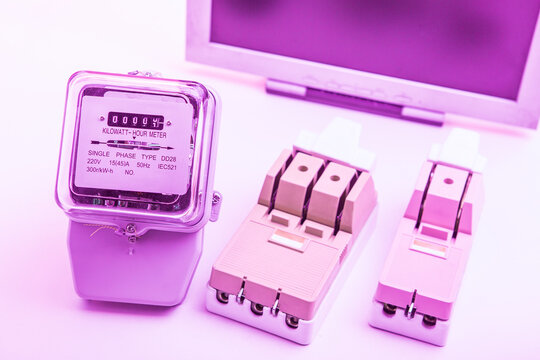 Circuit breakers on the background