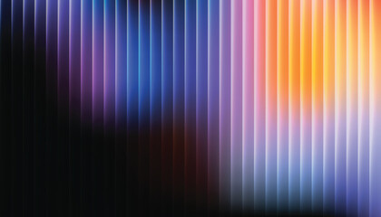 Fototapeta premium Vibrant gradient background with vertical stripes glass effect 