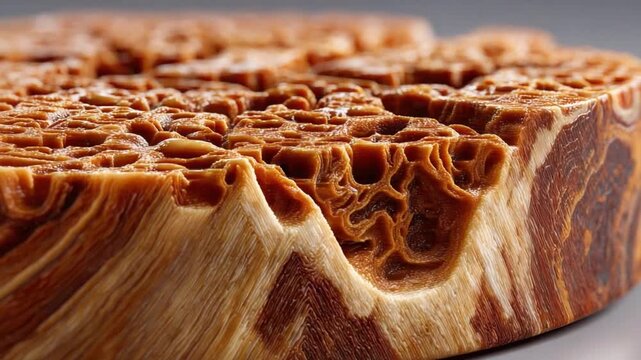 Organic wood texture: An exquisite close-up reveals intricate details of organic wood texture, showcasing a symphony of patterns and natural beauty.