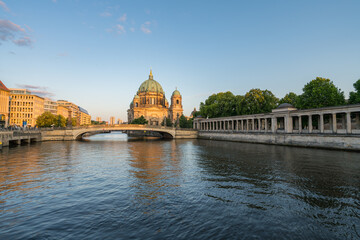 The Berlin Cathedral and the river Spree at sunset. Germany © Pawel Pajor