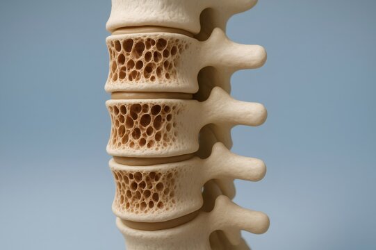 Osteoporosis spine showing bone disease and skeletal health