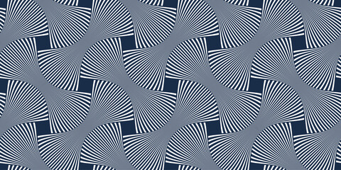 Obraz na płótnie Canvas Weaving seamless pattern, traditional wicker lacing handicraft endless abstract background, geometric line weave wallpaper.