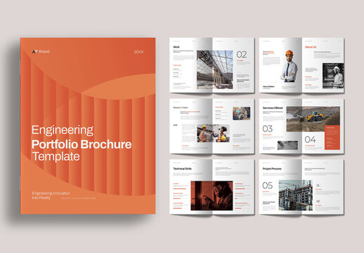 Modern Engineering Architecture Portfolio Brochure Template