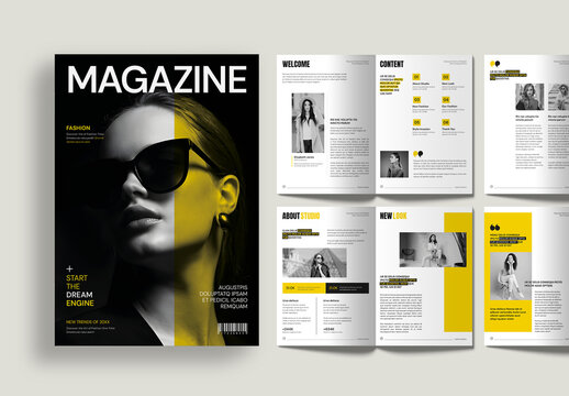 Editorial Fashion Magazine on Modern Design