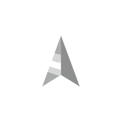 Fototapeta premium Abstract Arrow Icon Isolated on White vector illustration