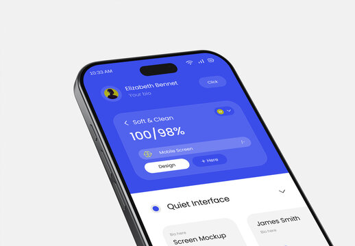 Mobile Phone Screen Mockup