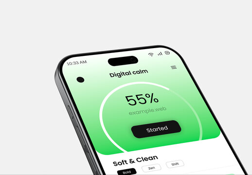 Smartphone Screen Mockup