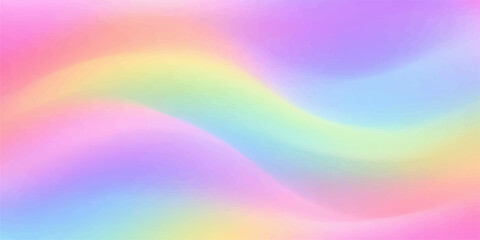 Obraz premium A bright abstract rainbow background featuring a colorful wave pattern with motion blur and a vibrant gradient light design for a creative vector wallpaper art backdrop