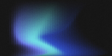 Abstract grainy gradient background with vertical glass grooves, cool blue and cyan hues, textured noise effect, modern minimalist design for tech and creative projects. © yun visual