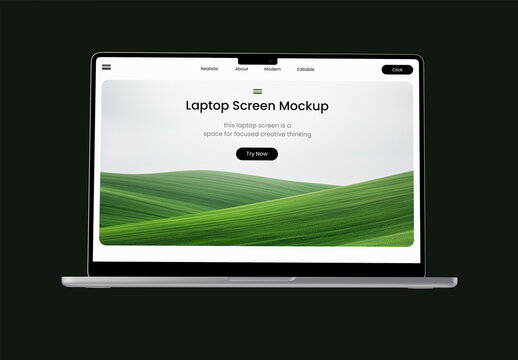 Laptop Screen Mockup