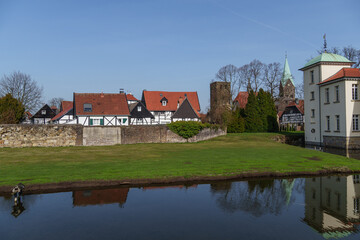 Obraz premium Das Dorf Westerholt im Ruhrgebiet