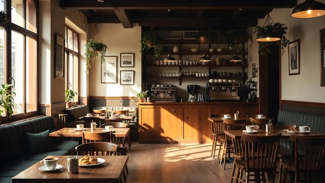 interior of cafe