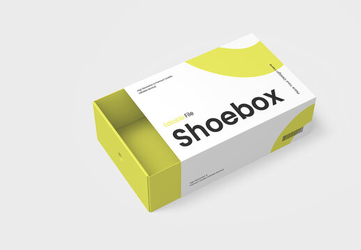 Shoebox Mockup Template