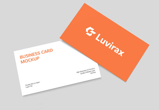 Two Business Card Mockup