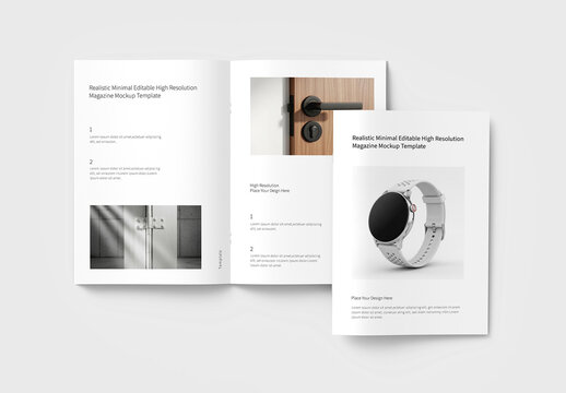 Cover & Spread Magazine Mockup