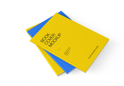 Stack Book Cover Mockup Template
