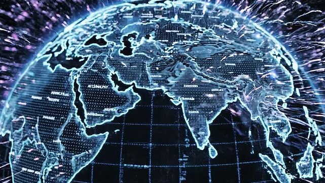 Artificial Intelligence Neural Network Data Processing Technology Background