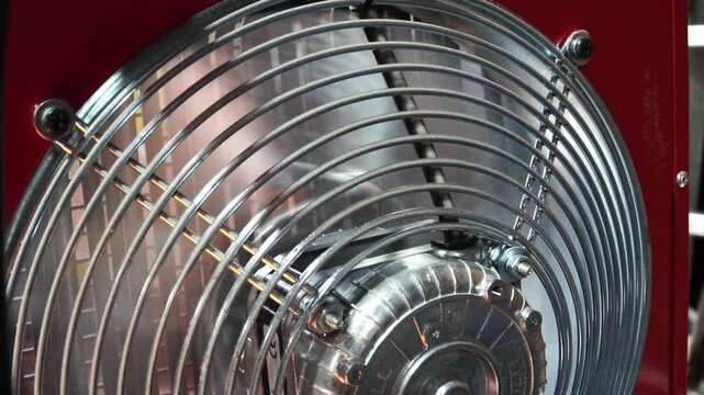 Ventilation Fan in Industrial Cooling Unit