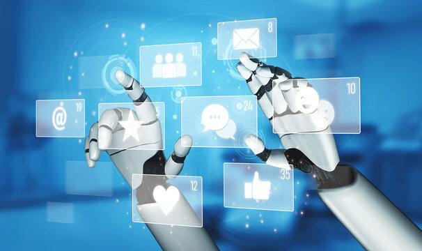 AI analyzing social media metrics, reading user interaction patterns, tracking engagement levels, and optimizing content performance based on digital feedback signals. Vouch