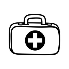 Fototapeta premium First Aid Kit Icon vector illustration