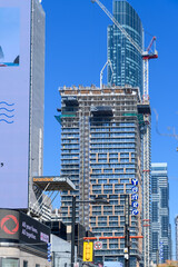 Naklejka premium Urban sprawl in Yonge Street in downtown Toronto, Canada