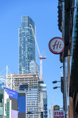 Naklejka premium Urban sprawl in Yonge Street in downtown Toronto, Canada