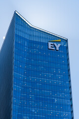 Naklejka premium The EY headquarters skyscraper in downtown Toronto, Canada