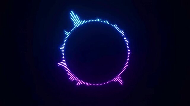 Abstract background featuring glowing circles and stars in a dark space design with bright blue energy flames and a night eclipse vector illustration