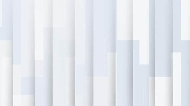 Minimal light blue abstract background with layered geometric rectangles and soft shadows. Clean modern design with depth and vertical rhythm, ideal for corporate presentations, technology layouts 