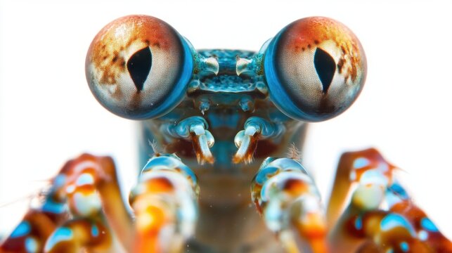Extreme Macro Shot of a Mantis Shrimp Eye