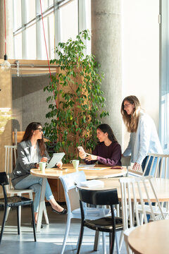 Collaborative meeting among empowered businesswomen