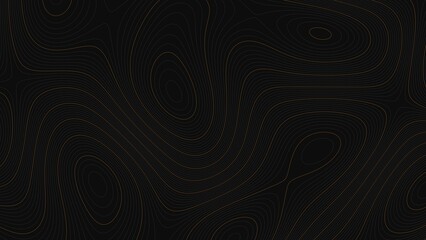Dark abstract topographic map lines background
