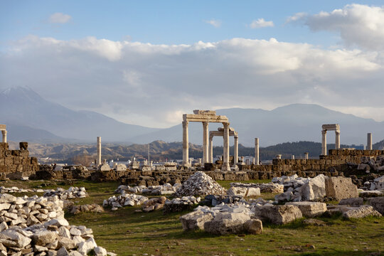 Ancient ruins of Laodicea in Turkey's archaeological site