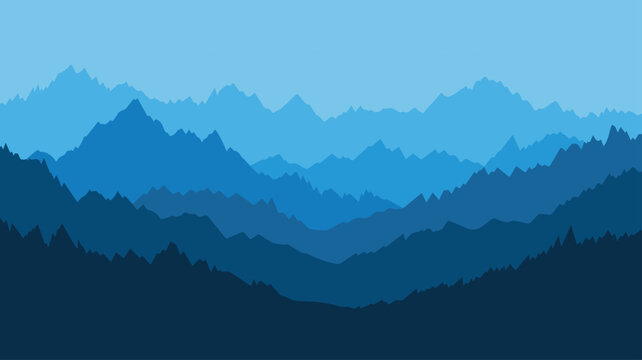 Mountain background for travel brochure header